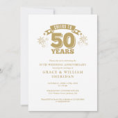 Invitation Photo du 50e anniversaire du Mariage (Devant)