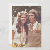 Invitation Photo du 50e anniversaire du Mariage (Dos)