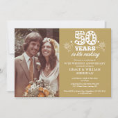 Invitation Photo du 50e anniversaire du Mariage de Making Gol (Devant)