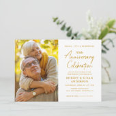 Invitation Photo du 50e anniversaire du Mariage de surprise m (Debout devant)