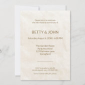 Invitation Photo du 50e Anniversaire – Texture Ivoire (Dos)