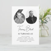 Invitation photo du 60e anniversaire (Debout devant)