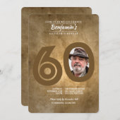 Invitation photo du 60e anniversaire (Devant / Derrière)