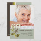 Invitation photo du 60e anniversaire (Devant / Derrière)