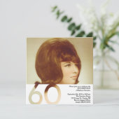 Invitation photo du 60e anniversaire - 5,25 x 5,25 (Debout devant)