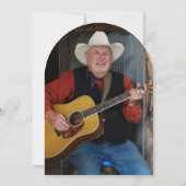 Invitation Photo du 60e anniversaire Bottes de Casquette rust (Dos)