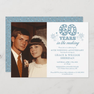 Invitation Photo du 60e anniversaire du Mariage