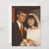 Invitation Photo du 60e anniversaire du Mariage (Dos)