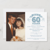 Invitation Photo du 60e anniversaire du Mariage (Devant)