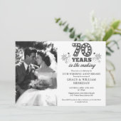 Invitation Photo du 70e anniversaire du Mariage (Debout devant)
