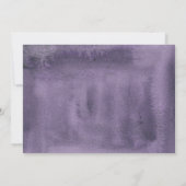 Invitation Photo du baptême | Violet Golden Botanical Invitat (Dos)