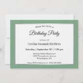 Invitation Photo du Canada Anniversaire (Dos)