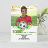 Invitation photo du fan de foot (Debout devant)