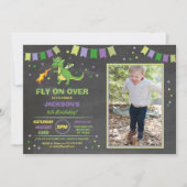 Invitation Photo du feu de filles de garçons d'invitation de (Devant)