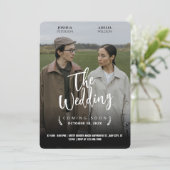 Invitation PHOTO DU FILM mariage POSTER DE LA ROMANCE MINIMAL (Debout devant)