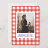 Invitation Photo du groupe de graduation de l'écrevisse Pinch (Dos)