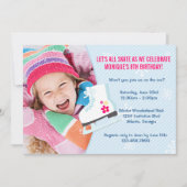 Invitation photo du groupe de patinage sur glace (Devant)