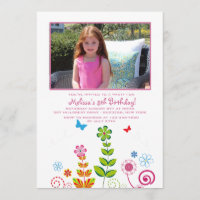 Invitation photo du jardin de juin