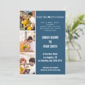 Invitation photo du Mariage de la Marine du Coeur (Debout devant)