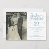 Invitation Photo du Mariage du 60e anniversaire du mariage (Devant)