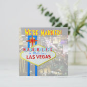 Invitation Photo du Mariage du mariage de Las Vegas (Debout devant)
