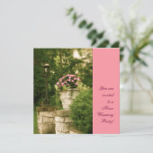 Invitation Photo du mur du jardin (Debout devant)