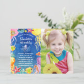 Invitation Photo du parti Anniversaire de enfant de la mer (Debout devant)