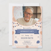 Invitation Photo du parti de retraite (Devant)