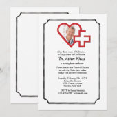 Invitation photo du parti de retraite Médicale (Devant / Derrière)