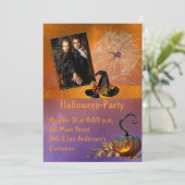 Invitation photo du parti Halloween (Debout devant)