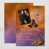 Invitation photo du parti Halloween (Devant / Derrière)