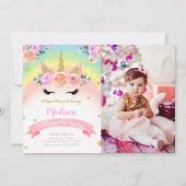 Invitation photo du Parti Unicorn (Devant)