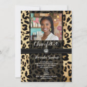 Invitation Photo du Poster de animal du léopard noir 2019 (Devant)