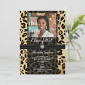 Invitation Photo du Poster de animal du léopard noir 2019 (Debout devant)