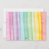 Invitation Photo du premier anniversaire de la fête de la lic (Dos)