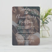 Invitation Photo du premier anniversaire de mariage & Texte b (Debout devant)