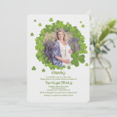 Invitation photo du shamrock Frame (Debout devant)