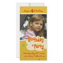 Invitation photo du super anniversaire de Megan