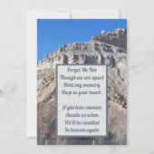 Invitation Photo d'un château Country Hill Love Memory (Dos)