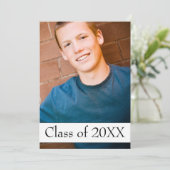 Invitation photo d'un diplôme moderne (Debout devant)