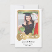 Invitation photo d'un diplôme moderne (Devant)