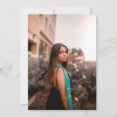 Invitation Photo d'un diplômé moderne RN Nurse Graduation Par (Dos)