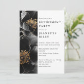 Invitation Photo d'un parti de retraite florale moderne (Debout devant)