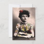 Invitation photo d'une artiste de tatouage (Devant)