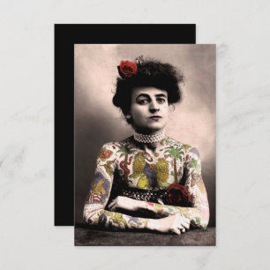 Invitation photo d'une artiste de tatouage