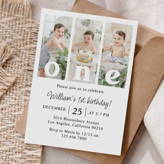 Invitation Photo d'une fête d'anniversaire