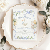 Invitation Photo d'une oie bête 1er anniversaire