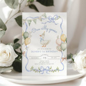 Invitation Photo d'une oie bête 1er anniversaire
