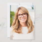 Invitation Photo d'une partie de retraite élégante (Dos)