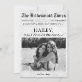 Invitation Photo d'une proposition de servante unique du jour (Devant)